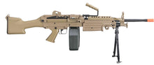 Load image into Gallery viewer, A&K M249 SAW MKII Steel Body AEG LMG w/ Reinforced Gearbox (Black / Tan)