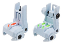 Load image into Gallery viewer, G&G DUAL-PROFILE FIBER OPTIC FLIP-UP SIGHT - MACARON BLUE