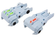 Load image into Gallery viewer, G&G DUAL-PROFILE FIBER OPTIC FLIP-UP SIGHT - MACARON BLUE