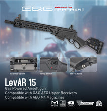 Load image into Gallery viewer, G&G LevAR Gas Powered Lever Action Airsoft Rifle   (7" / 15")   INSTOCK NOW