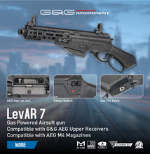 Load image into Gallery viewer, G&G LevAR Gas Powered Lever Action Airsoft Rifle   (7" / 15")   INSTOCK NOW