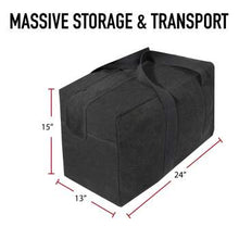 Load image into Gallery viewer, ROTHCO CANVAS PARACHUTE CARGO BAG - BLACK