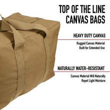 Load image into Gallery viewer, ROTHCO CANVAS PARACHUTE CARGO BAG - OLIVE DRAB