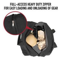 Load image into Gallery viewer, ROTHCO CANVAS PARACHUTE CARGO BAG - BLACK