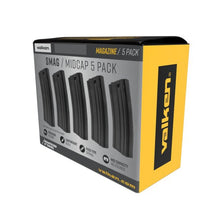 Load image into Gallery viewer, Valken 140rd SMAG Mid-Cap Airsoft Magazines - 5 Pack GREY