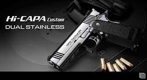 TOKYO MARUI HI CAPA 4.3 GBB AIRSOFT PISTOL (DUAL STAINLESS CUSTOM