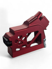 Load image into Gallery viewer, Primary Airsoft HPA Adaptors      Hi-Capa HPA/M4 Angled Aluminum Adapter Skeletonized WITH MAGAZINE RED