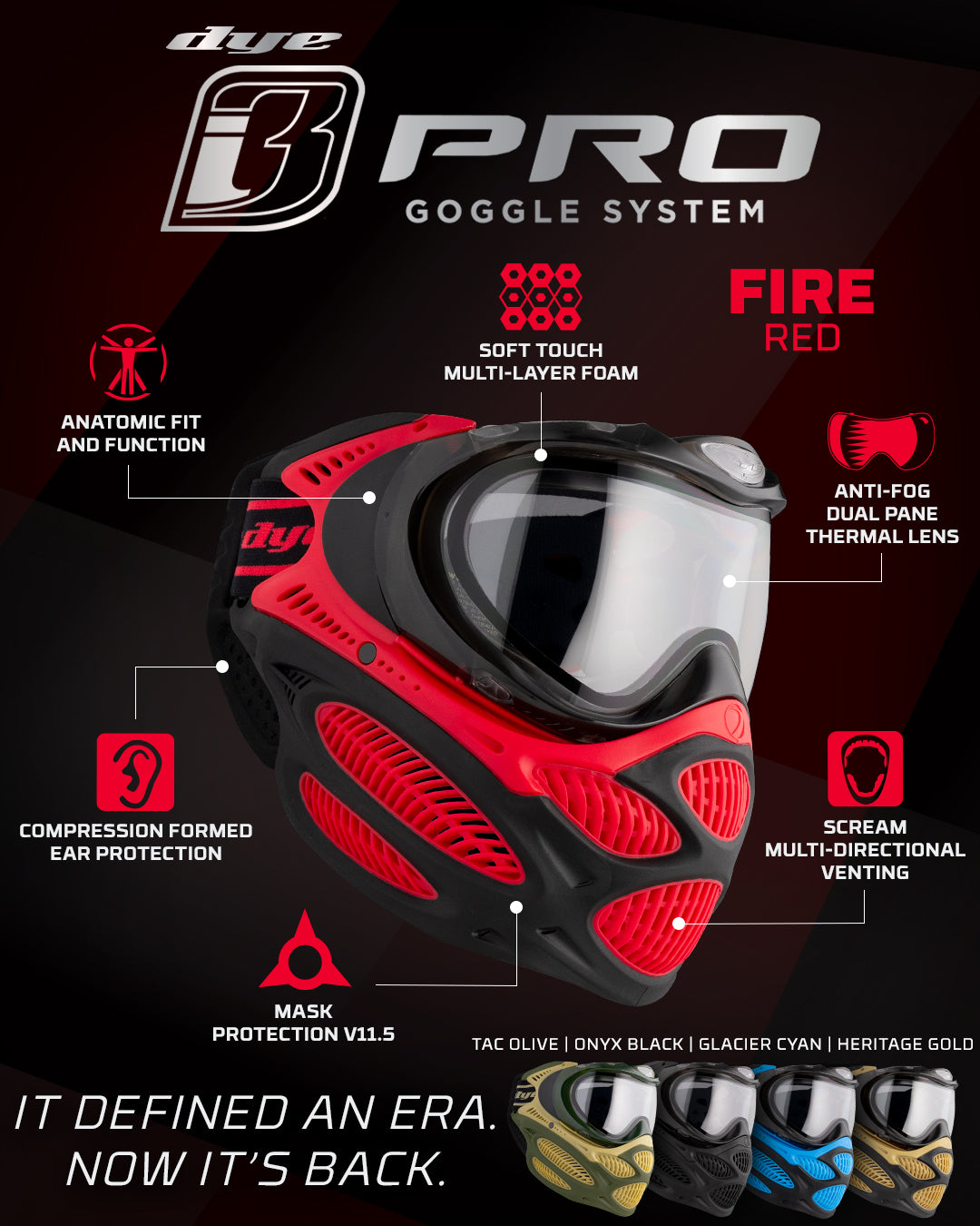 DYE i3 Pro Goggle – DMZ Paintball & Airsoft