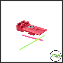 Load image into Gallery viewer, LA Capa Customs Lightweight 5.1 Fiber Optic Rear Sight for Hi Capa