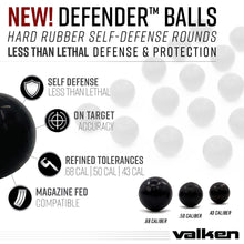 Load image into Gallery viewer, Valken Defender .50 Caliber Hard Rubber Balls - 25ct
