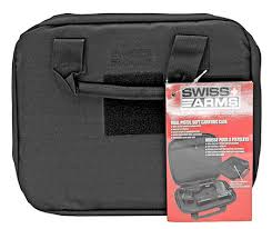 Swiss Arms Soft Two Pistol Case - BLACK