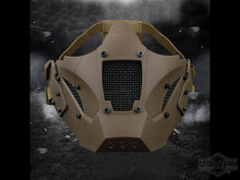 Load image into Gallery viewer, Matrix Iron Warrior Polymer and Mesh Modular Face Mask (Color: Gray . Black . Tan)