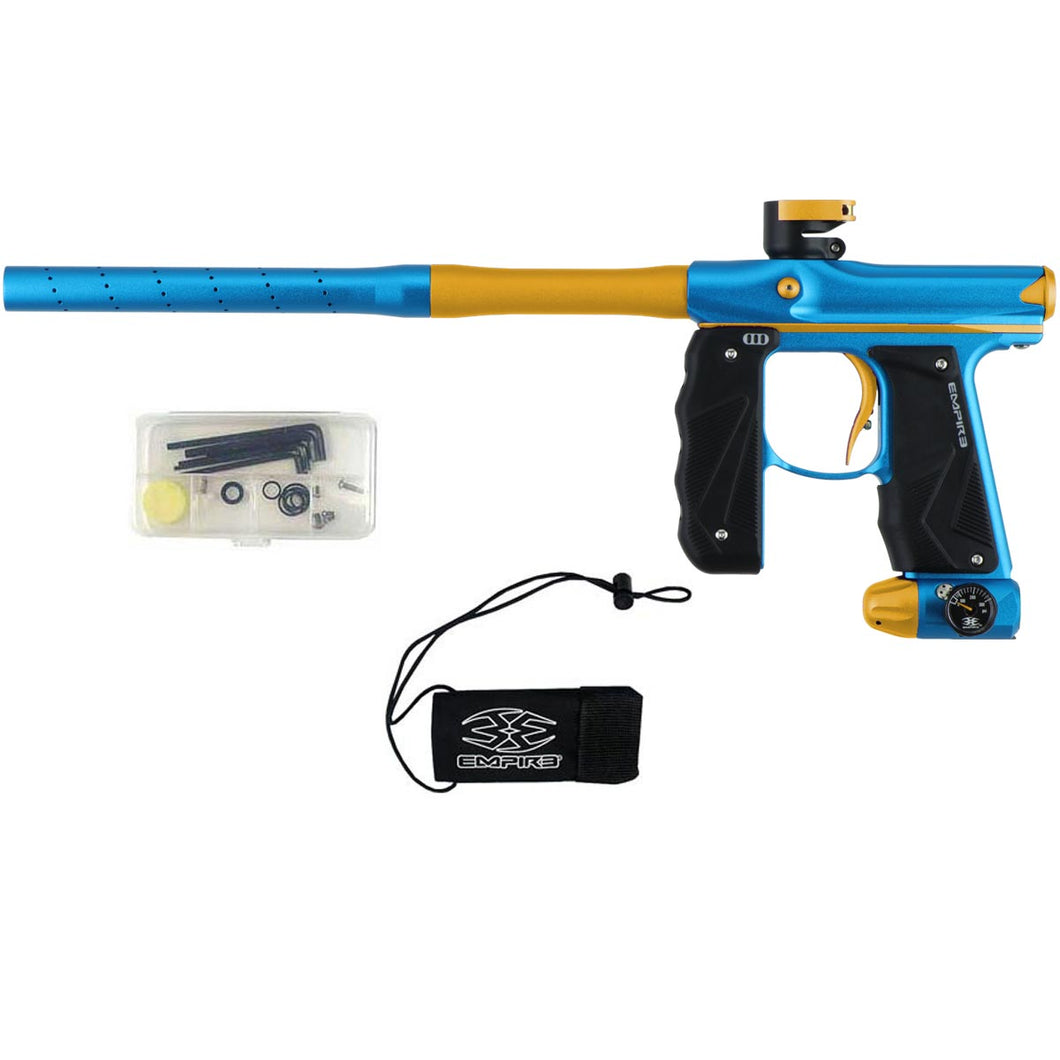 Empire Mini GS Paintball Gun w/ 2pc Barrel - Blue/Gold