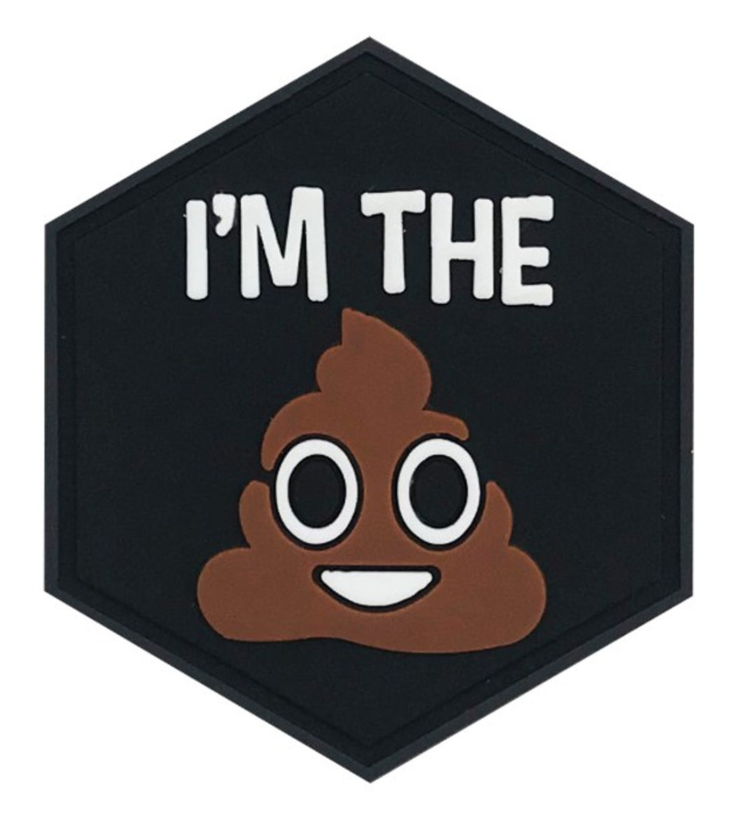 Hexagon PVC Morale Patch – I'm the Shit