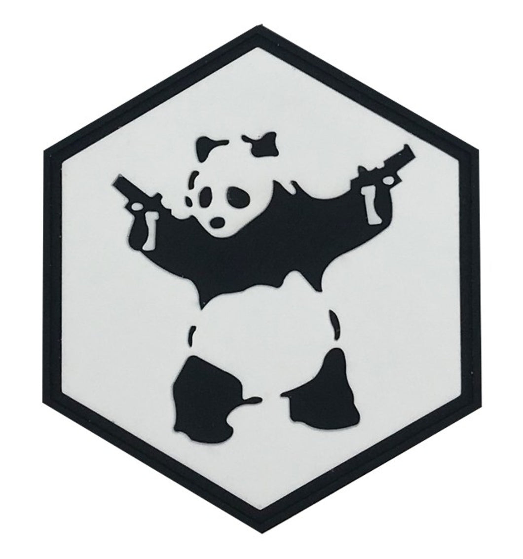 Hexagon PVC Morale Patch – Pistol Panda