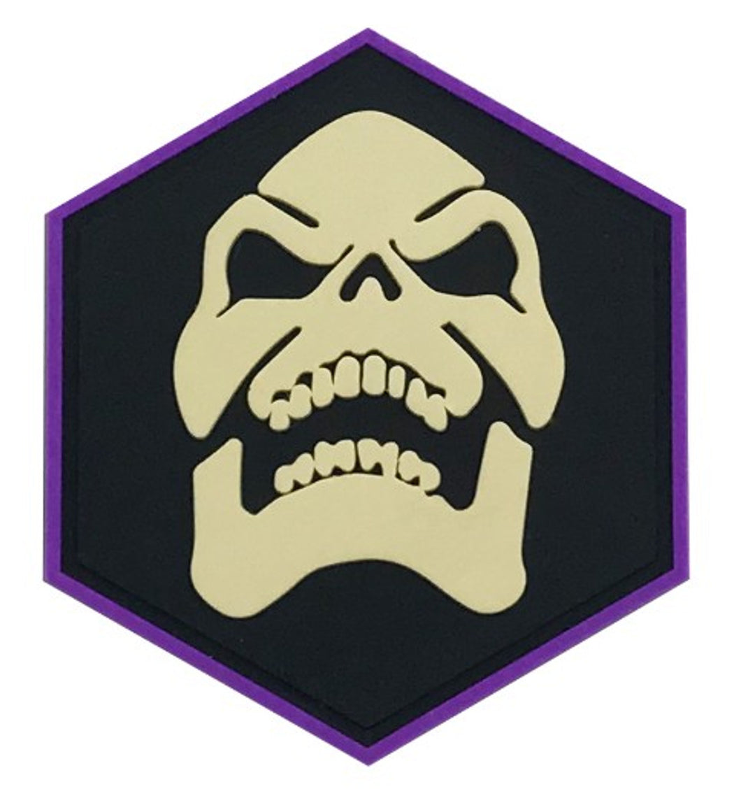 Hexagon PVC Morale Patch – Skeletor