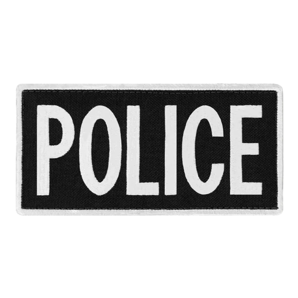 Police Patch 6x3 large