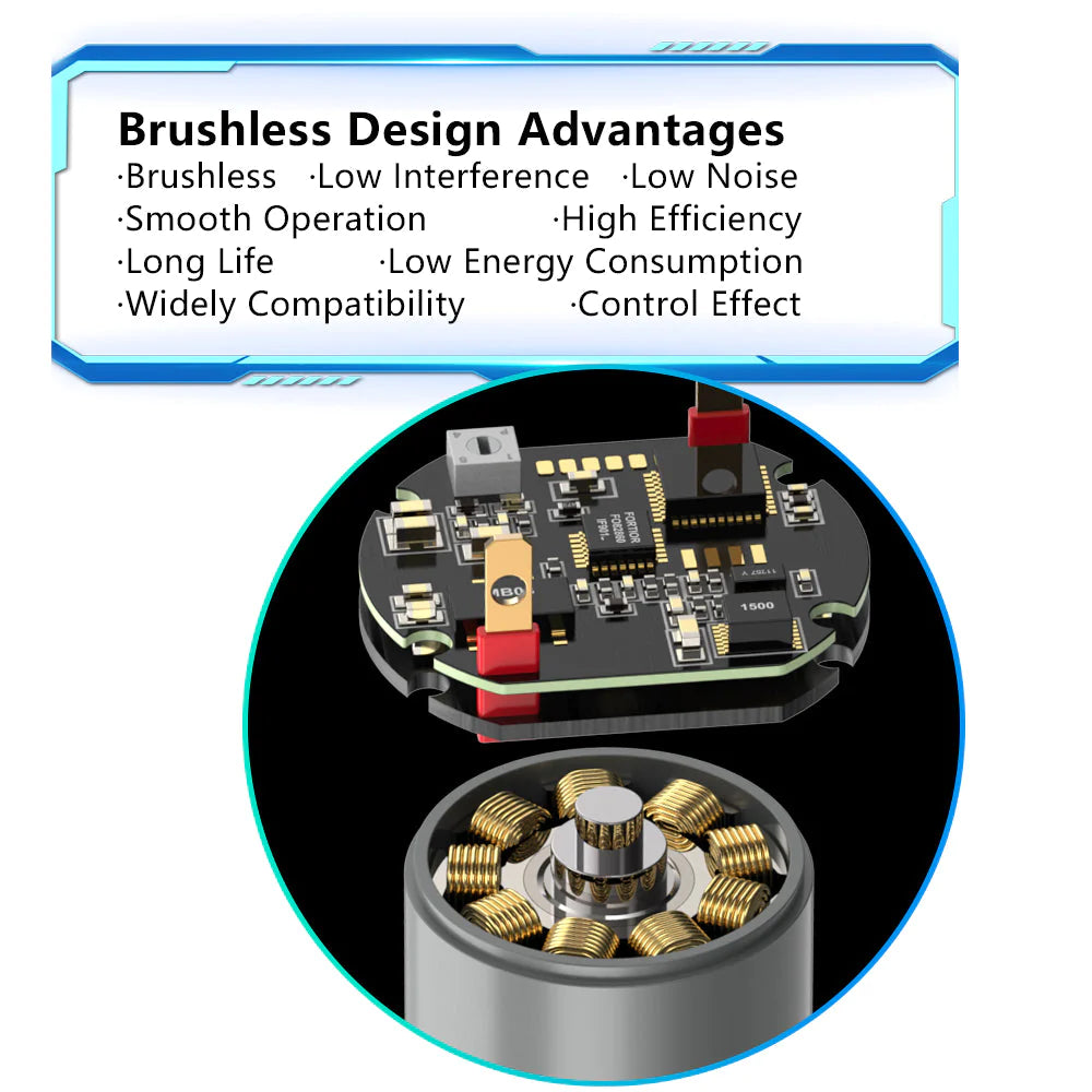 T238 CNC High Torque 33000 RPM Brushless Motor (Long Shaft