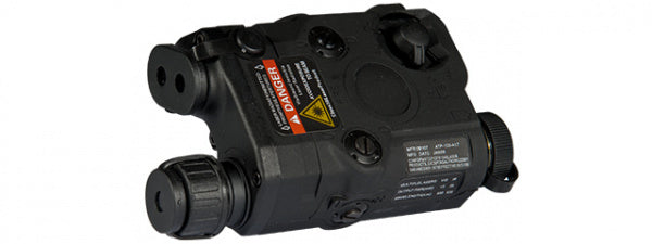 G-Force PEQ-15 L.E.D. Flashlight (WHITE) / Laser (RED) / IR Lens - BLACK