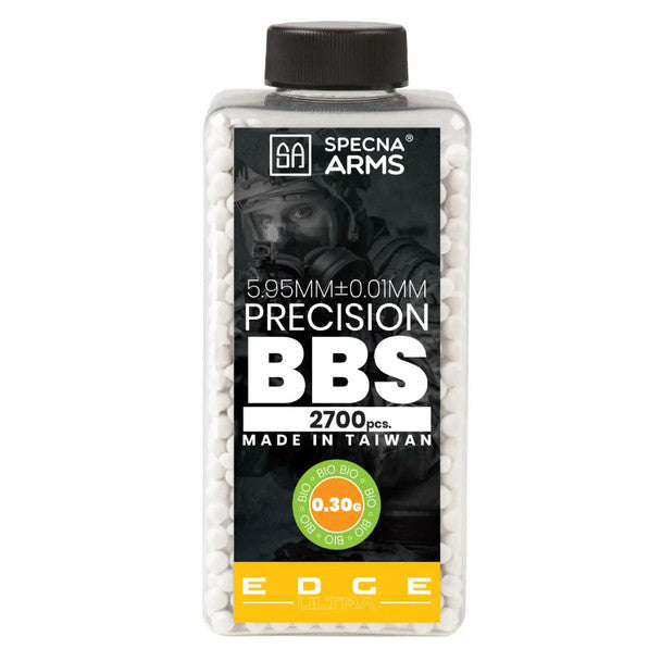 Specna Arms Airsoft 6mm BIO BB EDGE Ultra 0.30g Bottle 2700ct - White