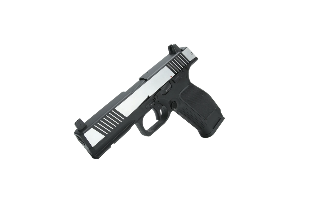 Kizuna MKW Lebedev PL-15 GBB pistol Chrome Black