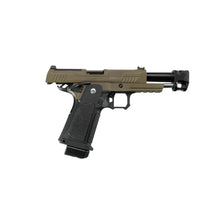 Load image into Gallery viewer, ARCTURUS Vanguard 4.3"Hi-Capa GBB Pistol w/ Optics Ready Slide &amp; Compensator BLK-TAN
