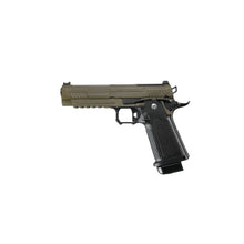 Load image into Gallery viewer, ARCTURUS Vanguard 5" Hi-Capa GBB Pistol w/Optics Ready Slide BLK-TAN
