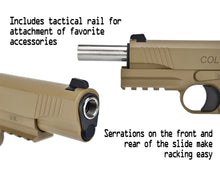 Load image into Gallery viewer, EMG Cybergun Colt 1911 Goverment Combat Unit T8 GBB Pistol Airsoft - TAN
