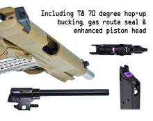 Load image into Gallery viewer, EMG Cybergun Colt 1911 Goverment Combat Unit T8 GBB Pistol Airsoft - TAN
