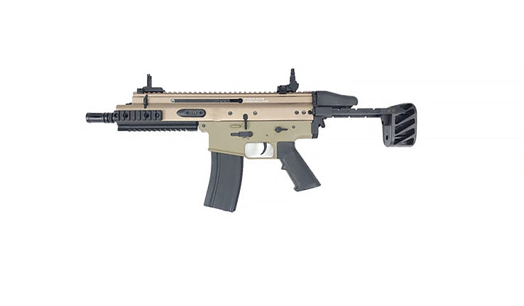 Double Bell SCAR-SC AEG Rifle (Full metal, QD Gearbox, DE, Two Magaznies Ver.)