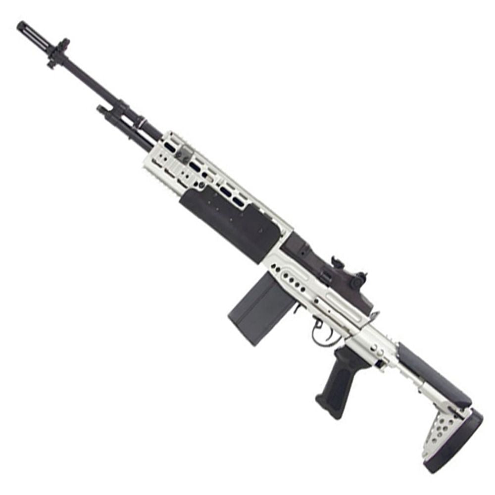 G&G M14 EBR Long Version AEG Rifle (Silver)