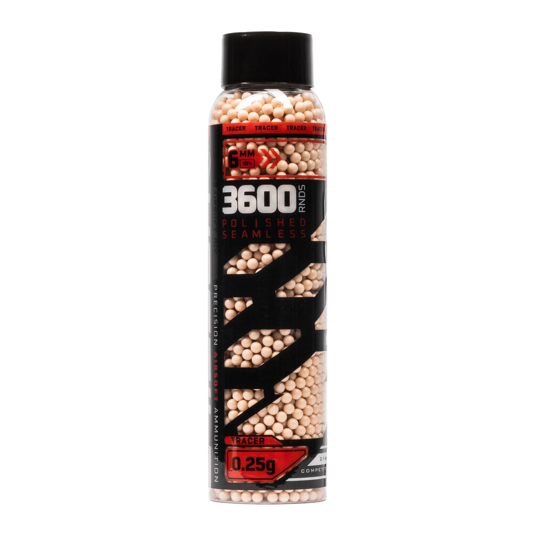 HK ARMY Tracer .25g BB's - 3600ct - RED