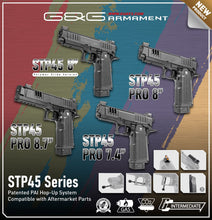 Load image into Gallery viewer, G&amp;G STP45 GBB Airsoft Pistol - (Black)   Polymer Slide 8&quot;
