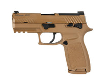 Load image into Gallery viewer, Sig Sauer Licensed M18 Gas Blowback Airsoft Pistol by VFC - Tan
