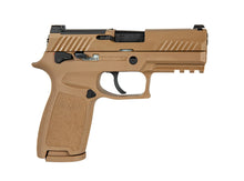 Load image into Gallery viewer, Sig Sauer Licensed M18 Gas Blowback Airsoft Pistol by VFC - Tan
