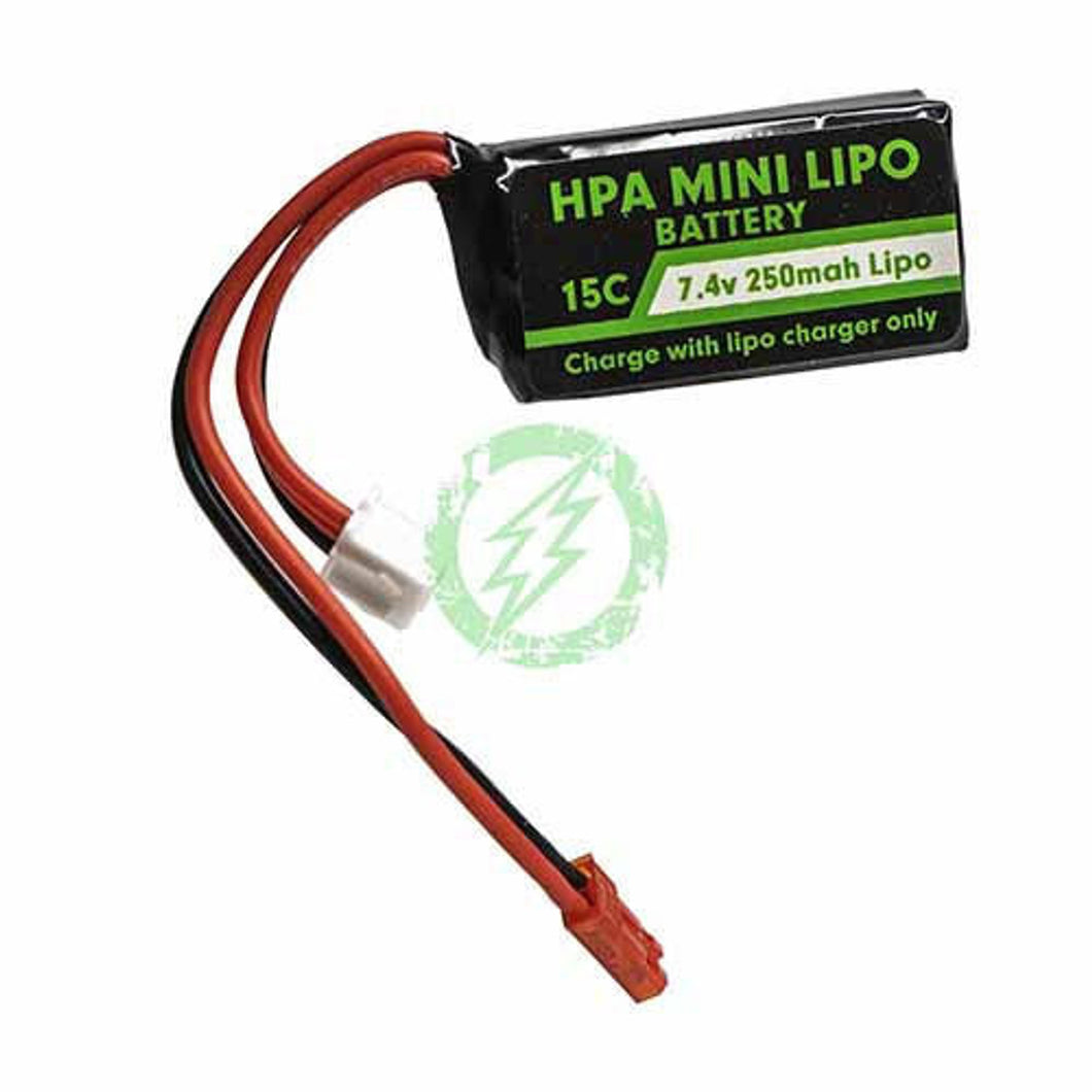Amped Airsoft   HPA Mini Lipo | 7.4v Mini Lipo Battery | 250mah JST