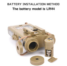 Load image into Gallery viewer, Dummy PEQ-2 Battery Box With Red Laser  BLK
