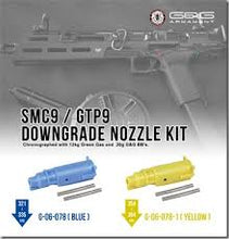 Load image into Gallery viewer, G&amp;G Nozzle For SMC-9 / GTP9 Gas Blowback Airsoft Carbine (Model: Blue 321-335 FPS)
