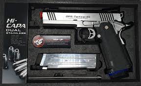 TOKYO MARUI HI CAPA 4.3 GBB AIRSOFT PISTOL (DUAL STAINLESS CUSTOM