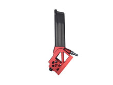 Load image into Gallery viewer, Primary Airsoft HPA Adaptors      Hi-Capa HPA/M4 Angled Aluminum Adapter Skeletonized WITH MAGAZINE   BLACK
