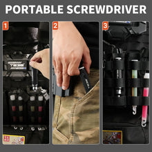 Load image into Gallery viewer, T238 6-in-1 Portable Screwdriver, Red Steel
