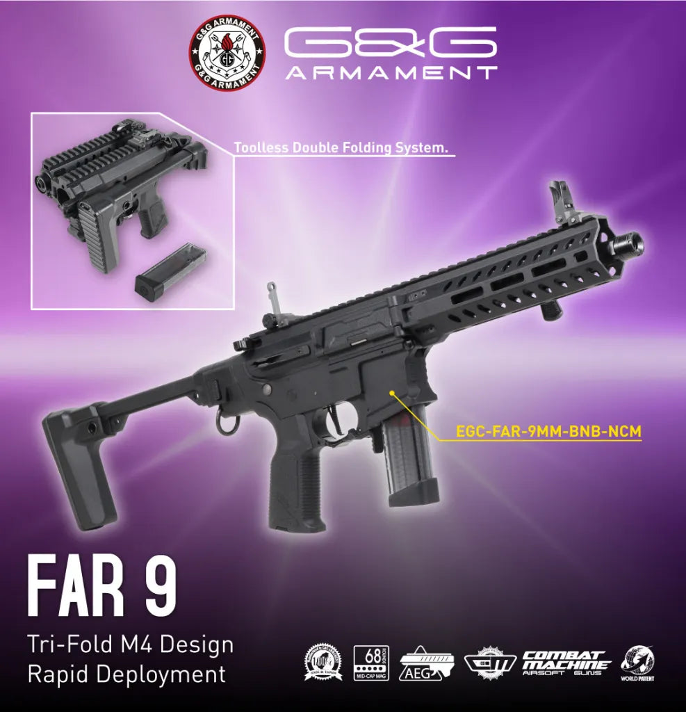 G&G FAR 9 Folding Pistol Caliber Airsoft Rifle