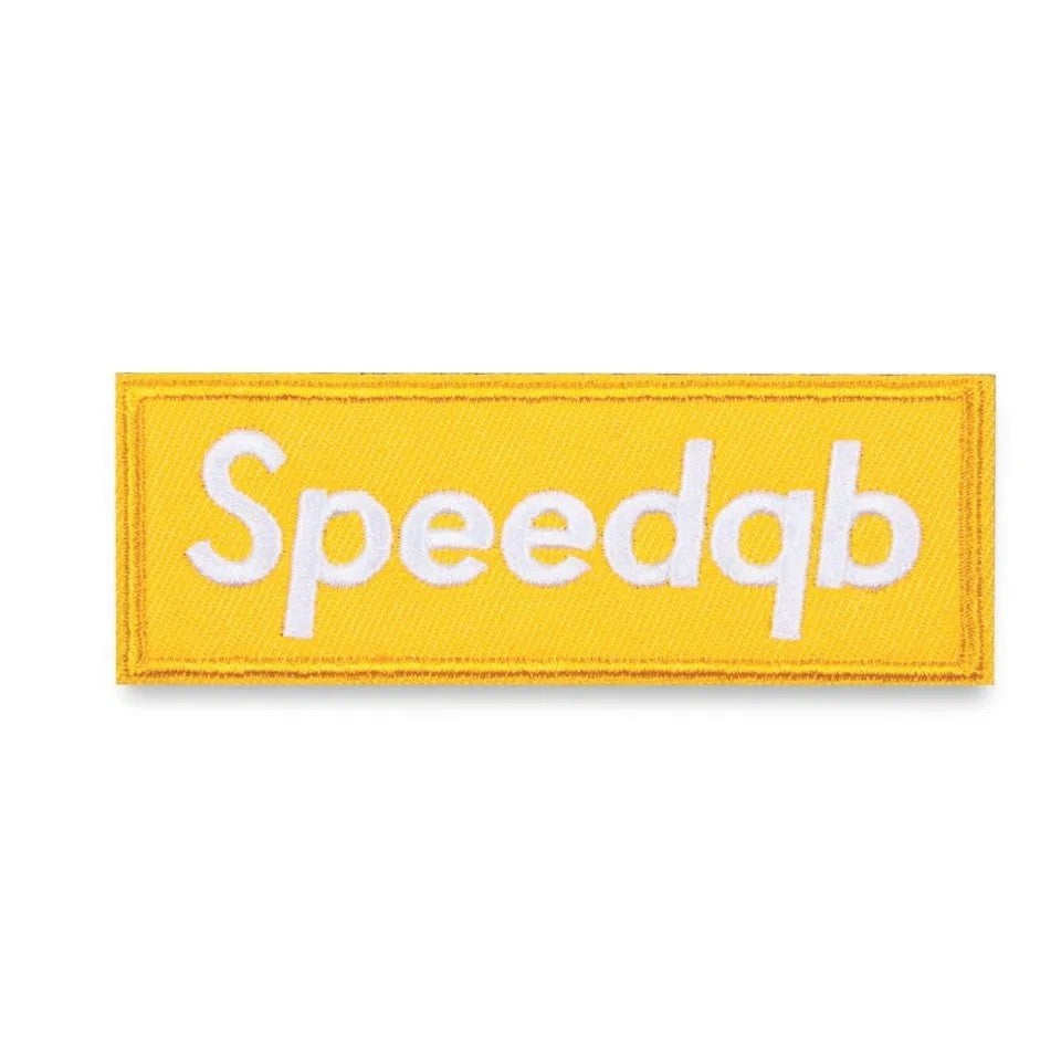 SPEEDQB BOX LOGO PATCH - YELLOW [speedQB]
