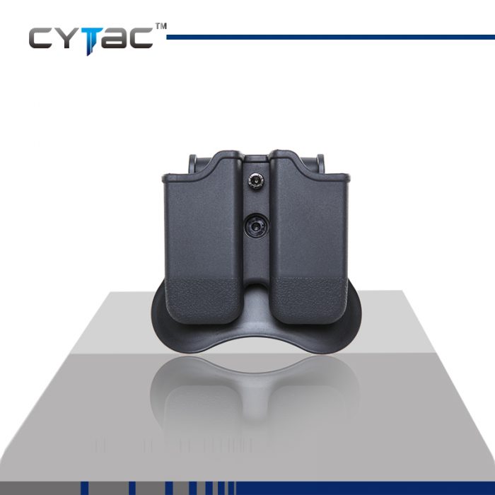 CYTAC CY-MP-G3 Double Magazine Pouch for Glock17/19/22/23/26/27/31/32/33/34/35/37/38 - Black
