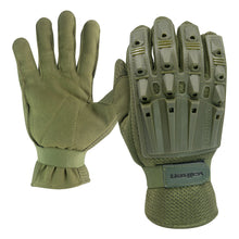 Load image into Gallery viewer, Valken Alpha Full Finger Gloves ---  Green / Black / Tan
