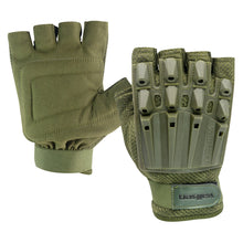 Load image into Gallery viewer, Valken Alpha Half Finger Gloves --Black Green or Tan
