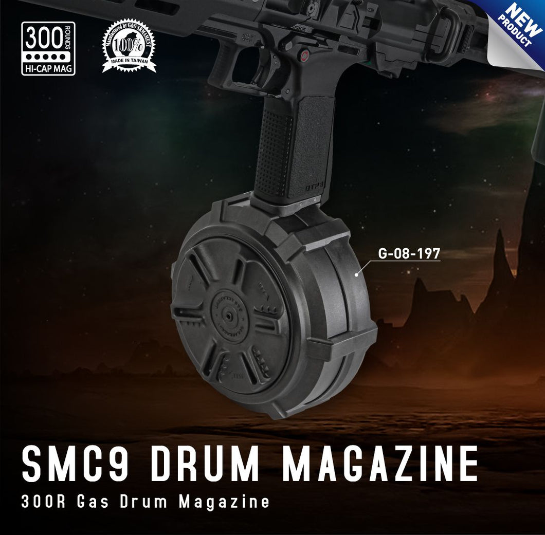 SMC-9 / GTP9 300R Gas Drum Magazine