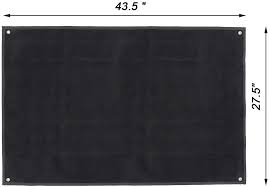 Velcro Patch Panel Mat  --  Black or  Grey