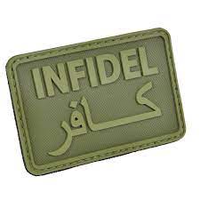 Hazard 4 Infidel Rubber Hook and Loop PVC Morale Patch (Color: OD Green)
