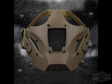 Load image into Gallery viewer, Matrix Iron Warrior Polymer and Mesh Modular Face Mask (Color: Gray . Black . Tan)
